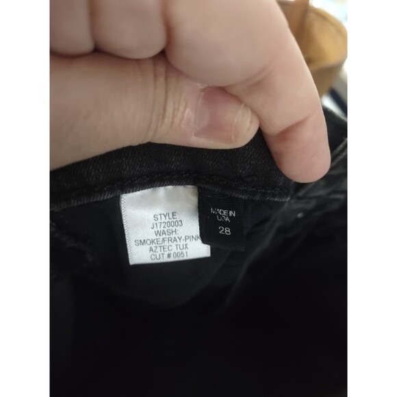 Veronica Beard Womens Carolyn Embroidered 10" Baby Boot Cut Jeans Black Size 28 - Picture 7 of 8